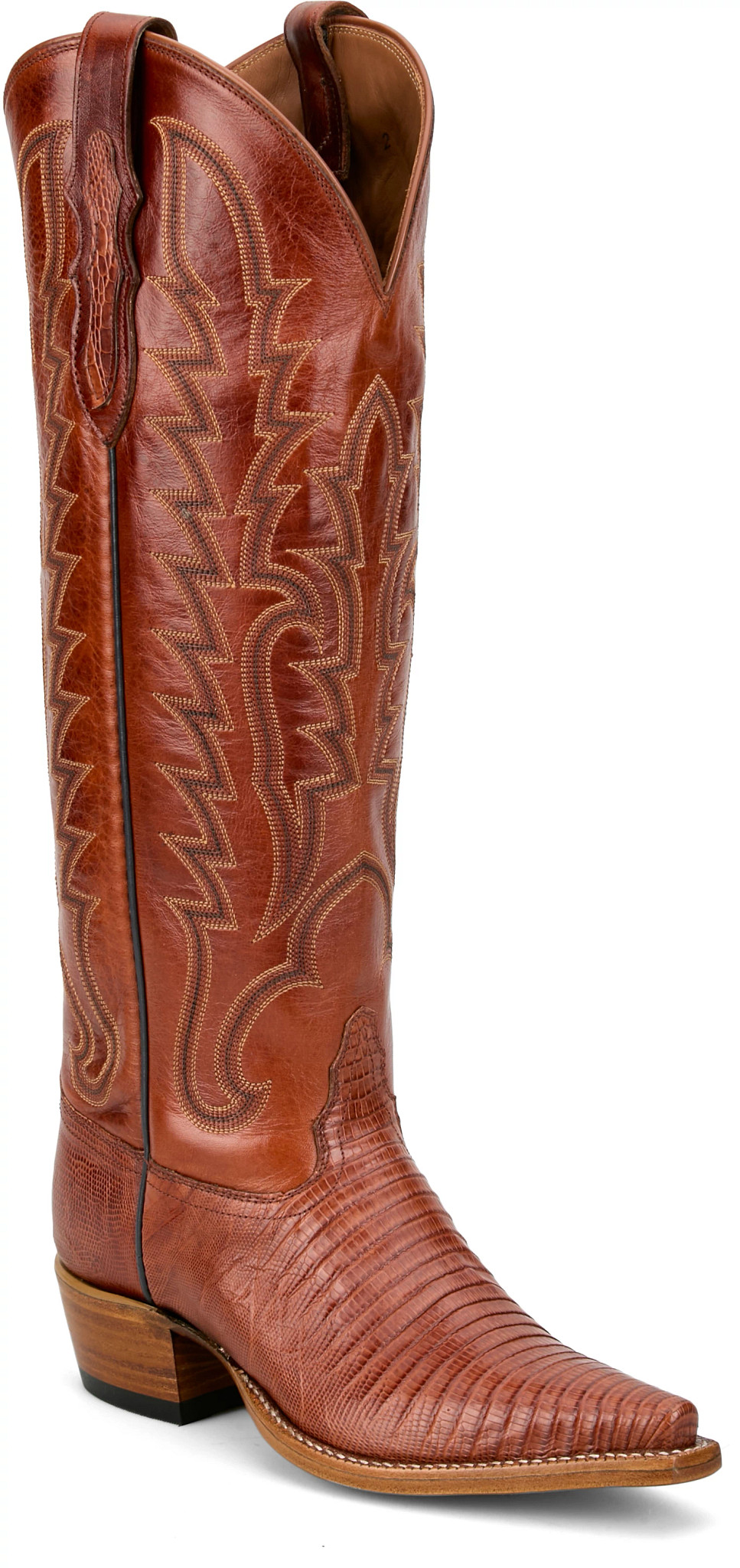 Ainsley 17" Lizard shown in Cognac (Brown)