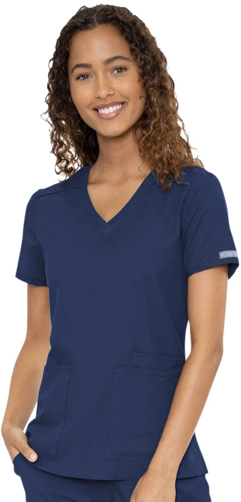 Women's Med Couture Insight V Neck shown in Navy (Blue)