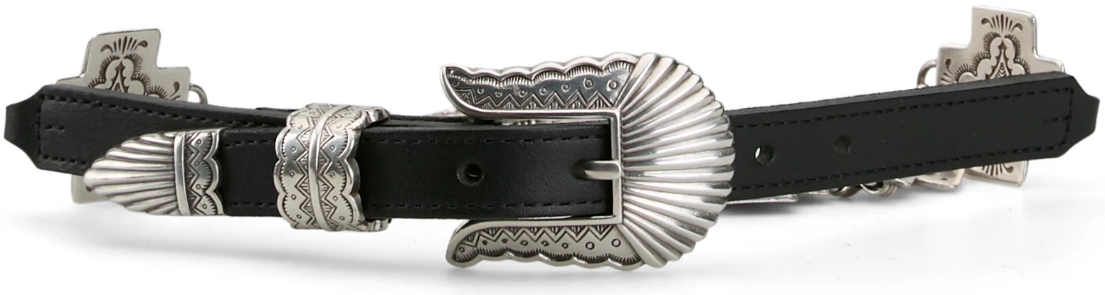 Tony Lama Women's Nizhoni Cross shown in Black (Black)
