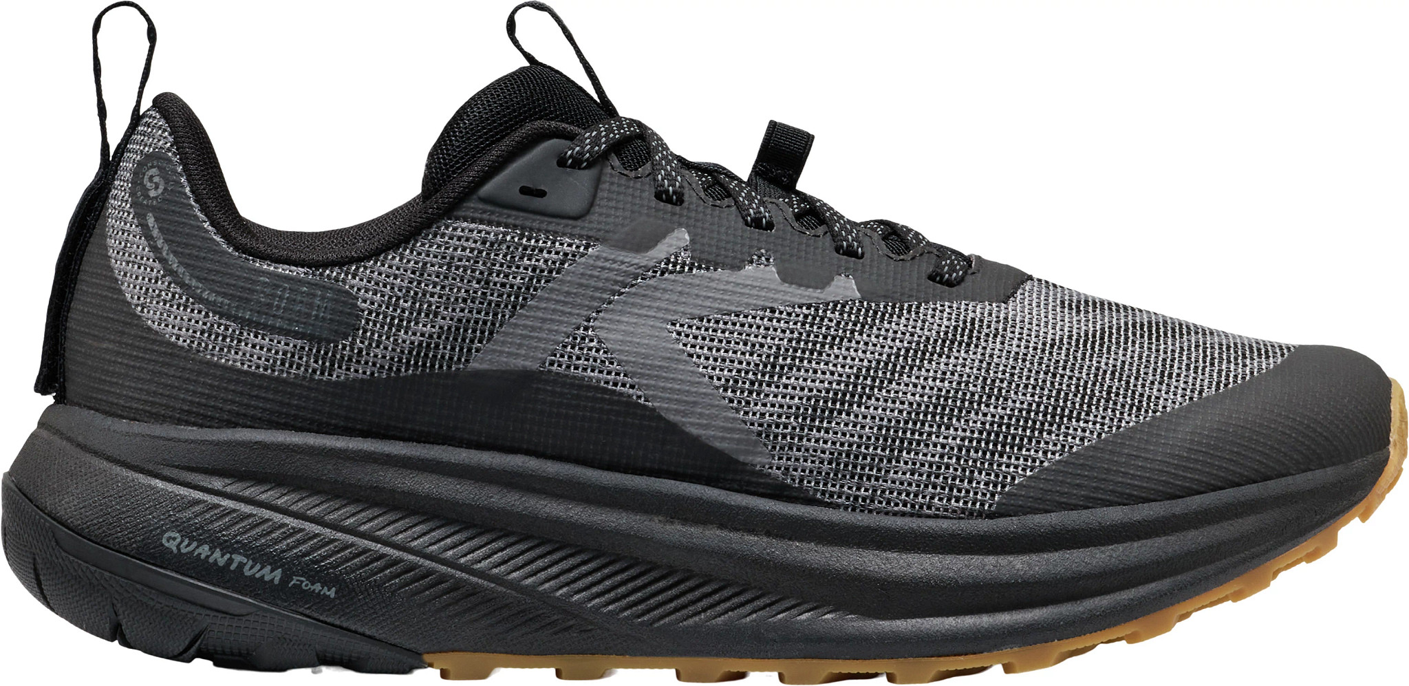 Men's Keen Roam Trail Runner shown in Black Magnet (Black)