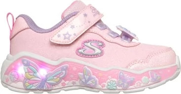 Toddler Girl's Skechers Butterfly Bliss shown in Pink Sparkle (Pink)
