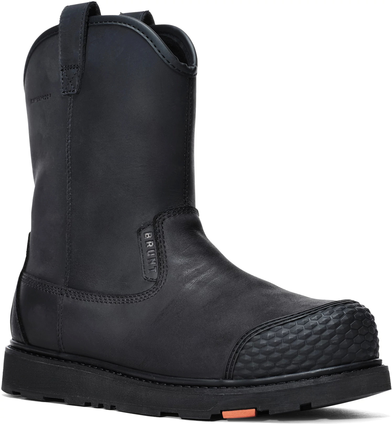 brunt first timeブラック Men's Brunt Workwear Waterproof Composite Toe Brunt Toe Bolduc