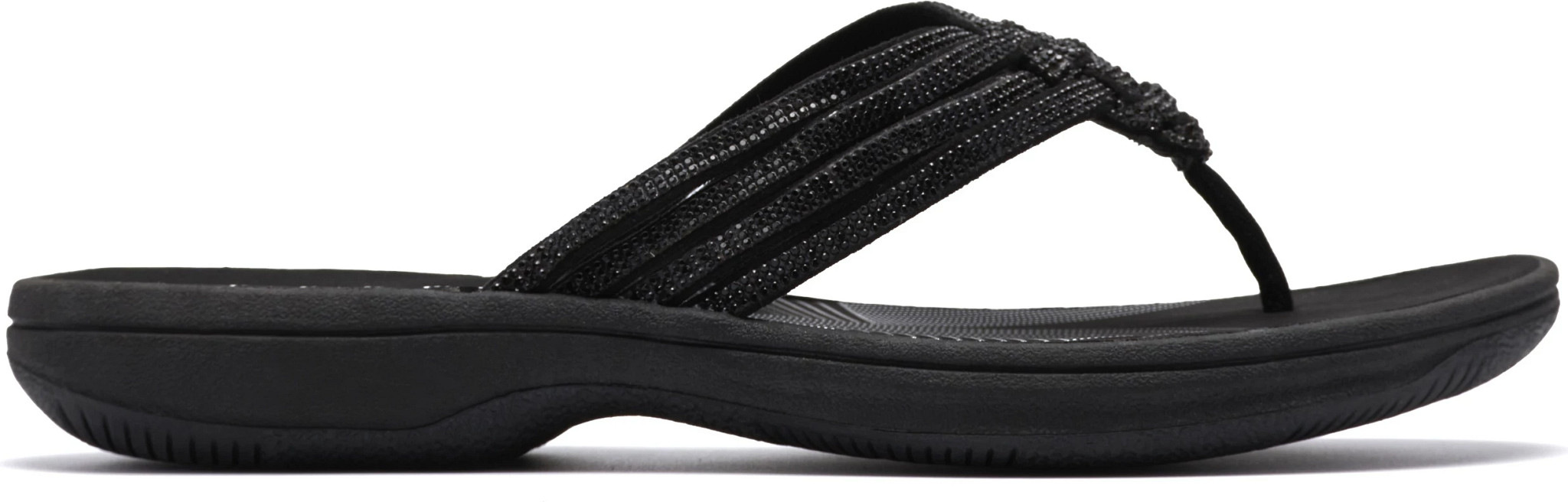 Women's Clarks Cloudsteppers Breeze Gem shown in Black (Black)