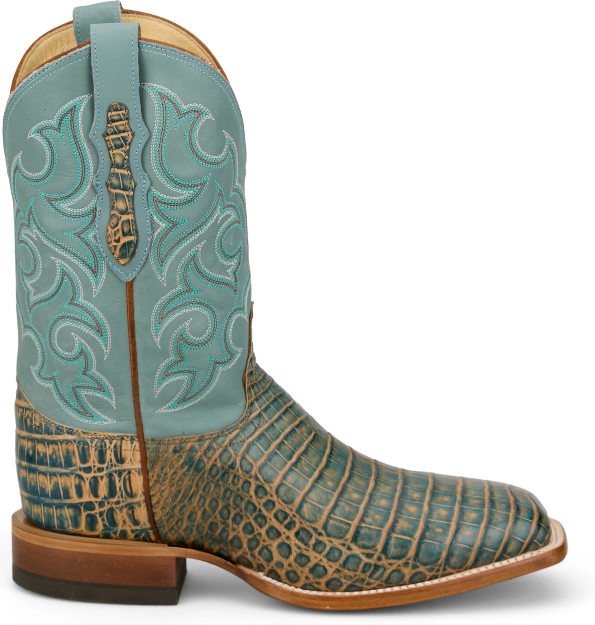 Men's Justin Boots Graford 11" Western shown in Blue (Teal)