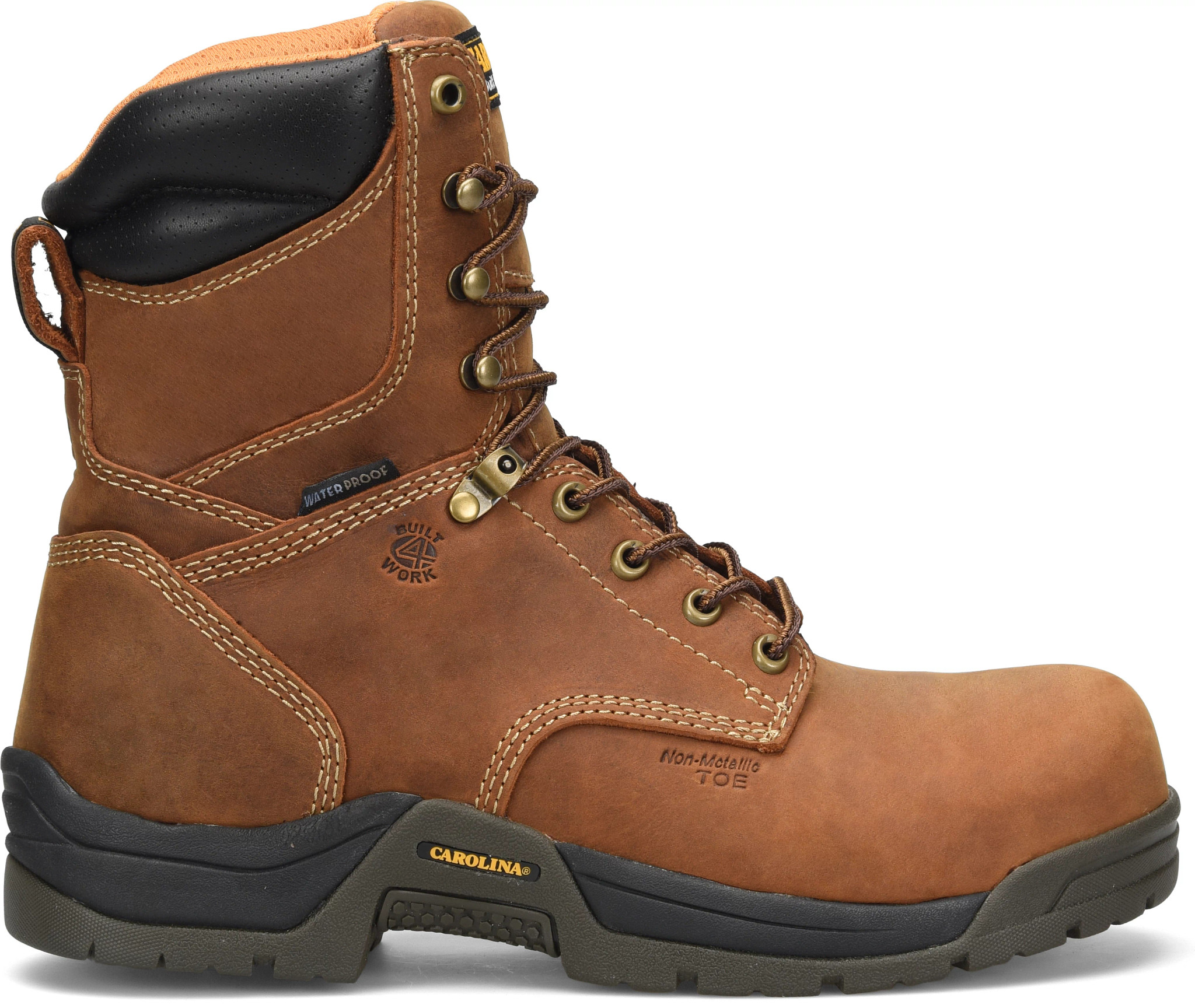 Men's Carolina 8 Inch Waterproof Big Dog Boot shown in Brown (Brown)