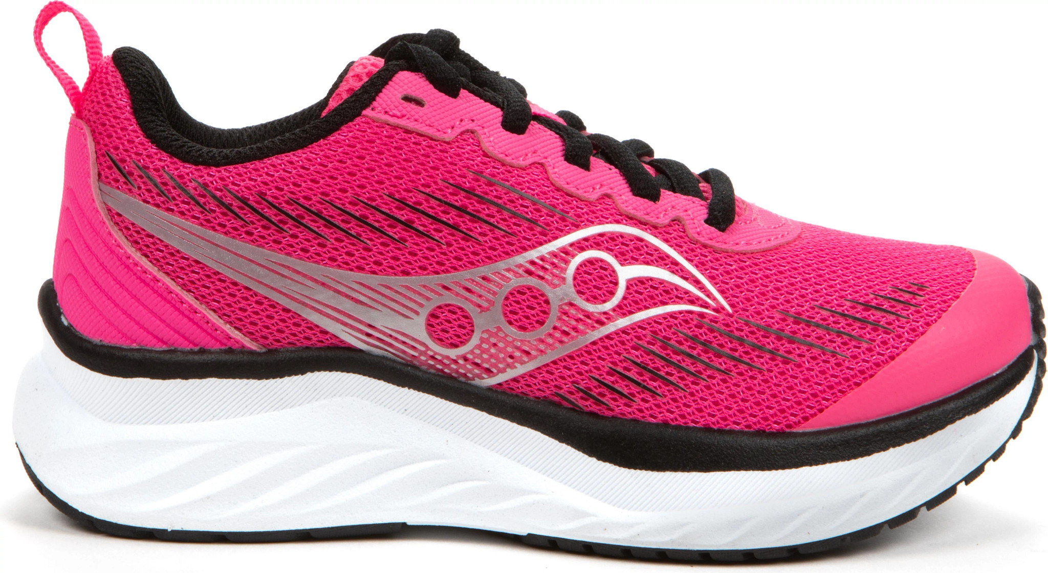 Girl's Saucony Cadence Runner shown in Fuchsia (Pink)