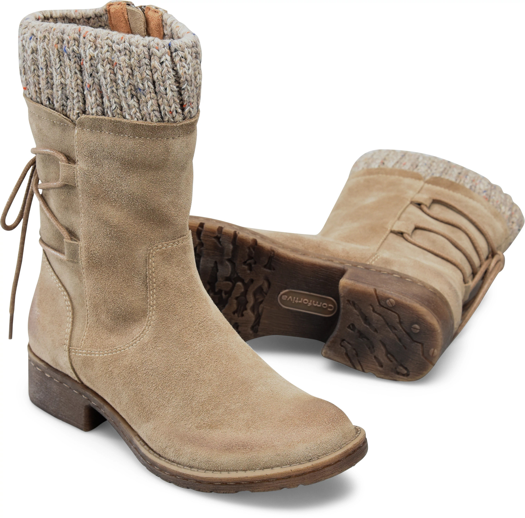 comfortiva Renata Boots & Booties Smoke Suede (Grey) Free Shipping