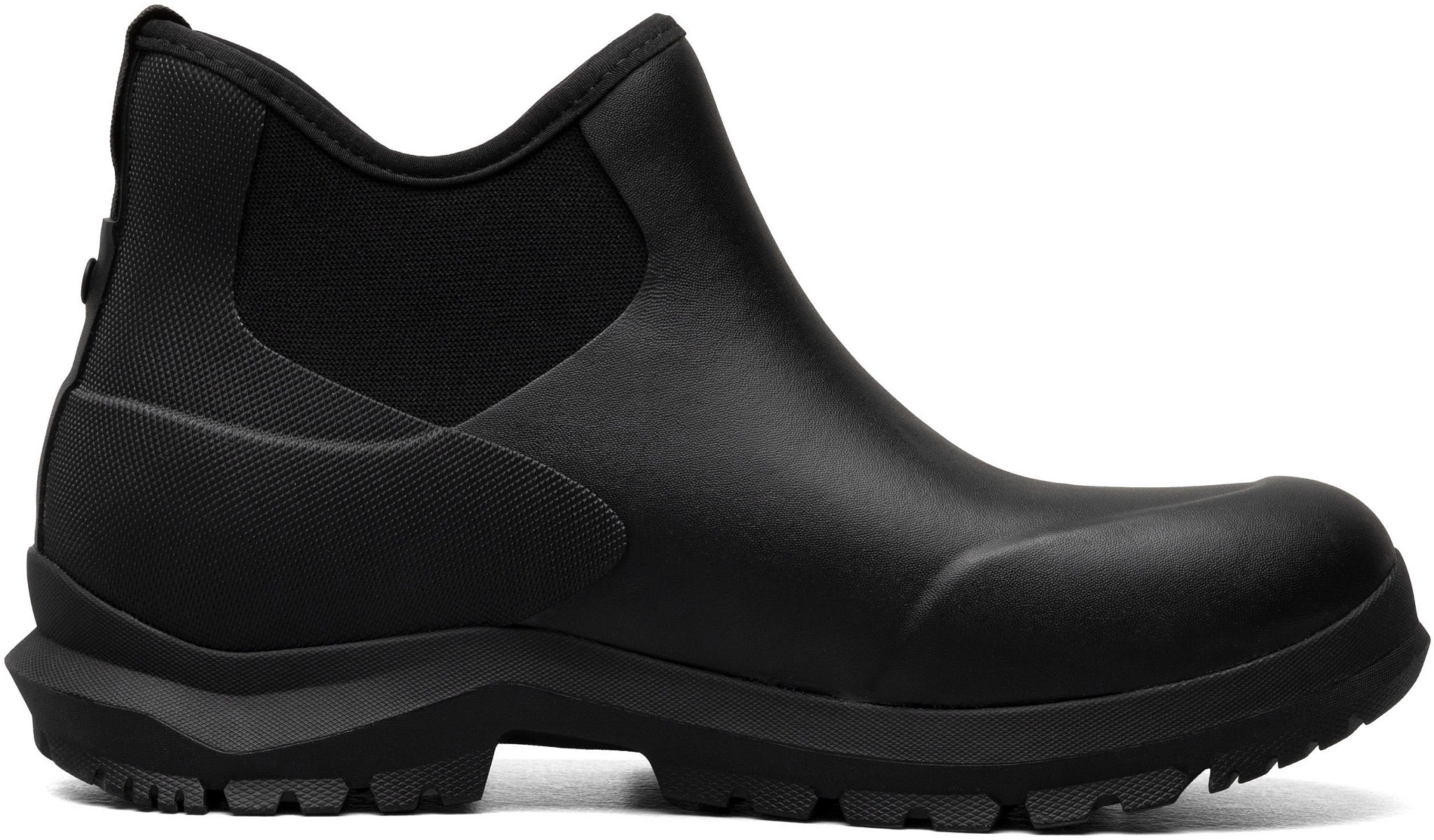Men's Bogs Waterproof Neoprene Sauvie Chelsea Boot shown in Black (Black)