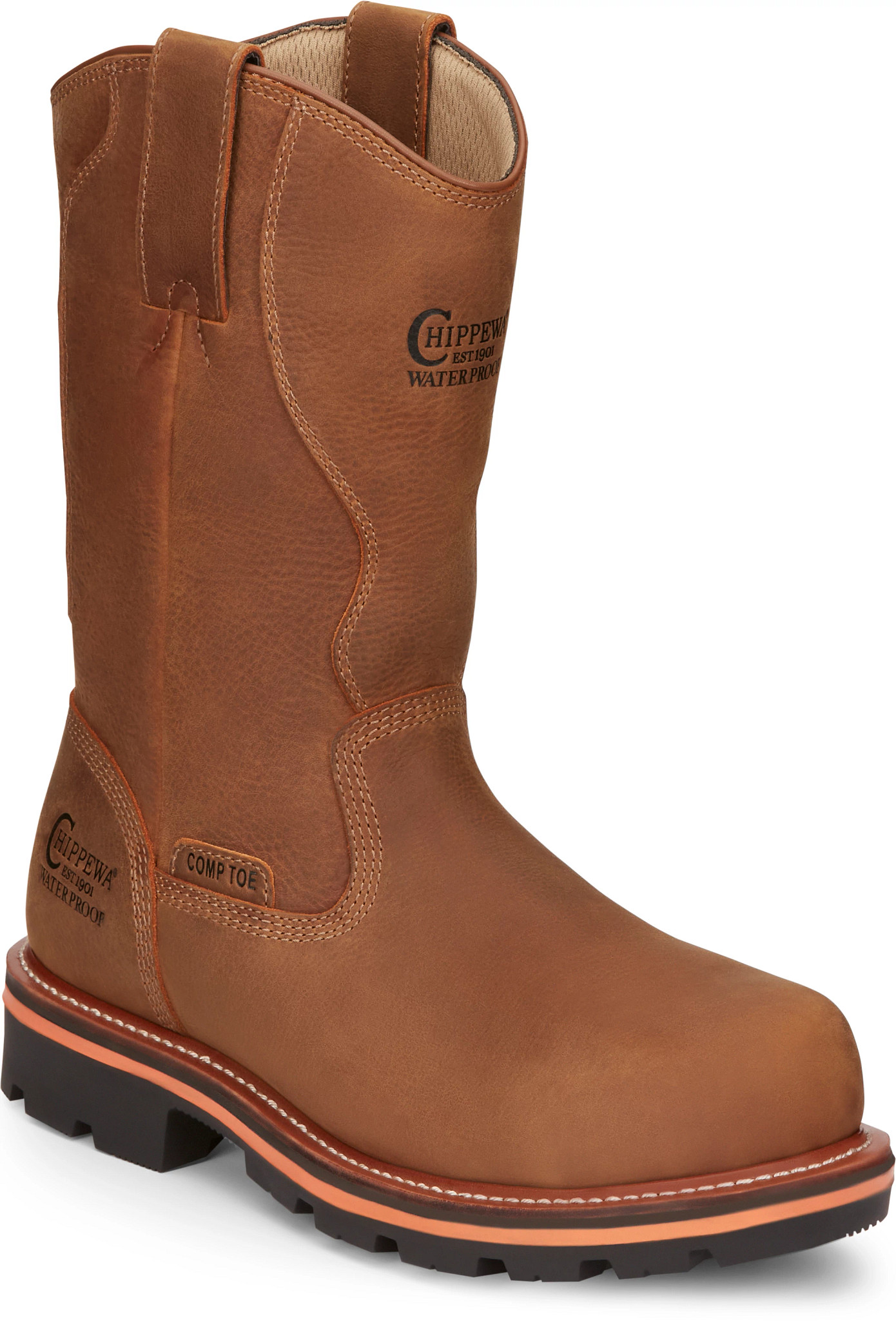 Mens insulated pull on on sale boots