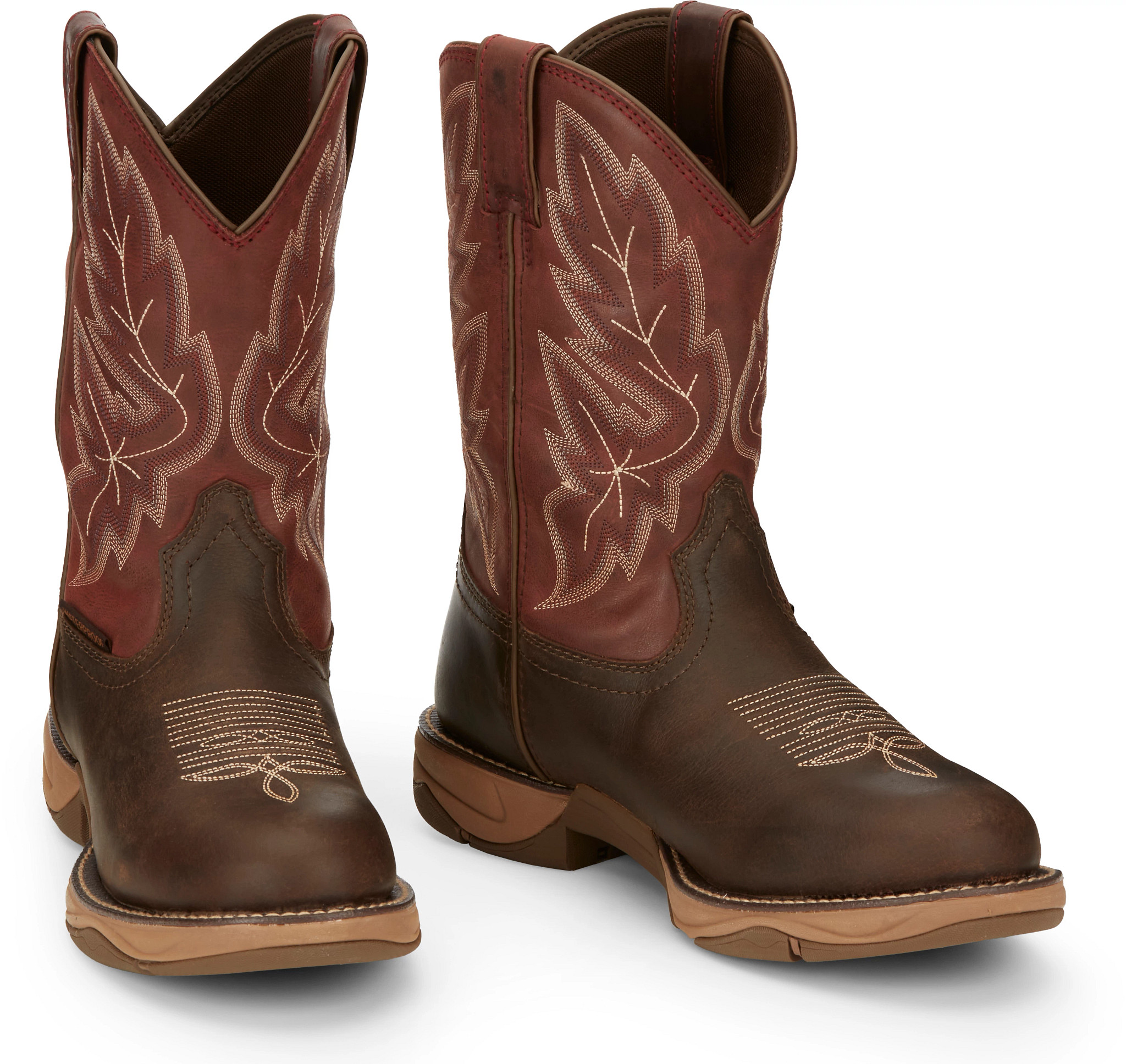 Round toe western work 2024 boots