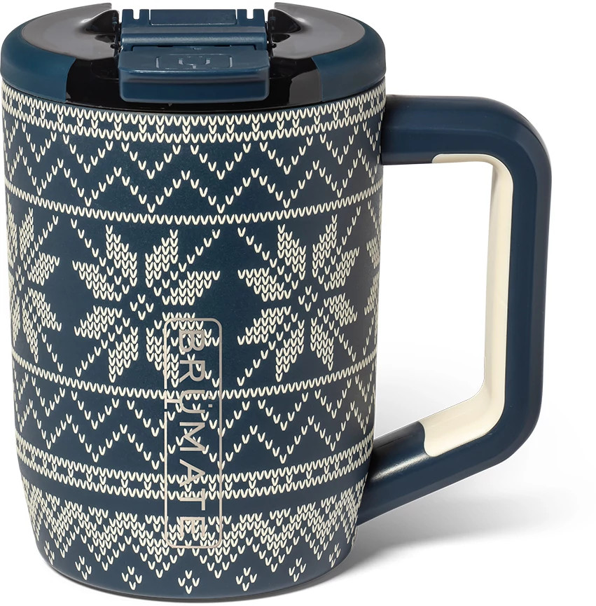 Unisex Brumate Muv 15oz Straw Tumbler shown in Alpine Knit (Blue)
