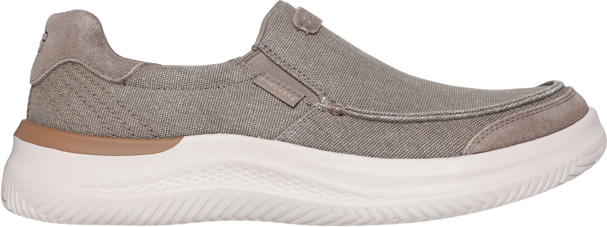 Men's Skechers Hasting Vigo shown in Taupe (Brown)