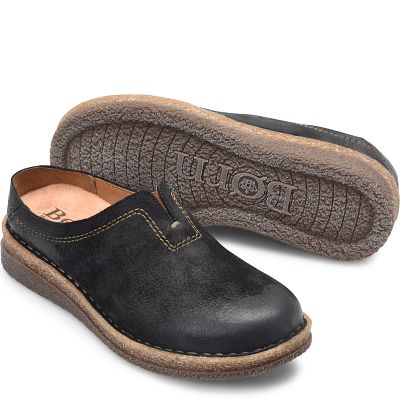 Gomelly Mens Leather Mules Clog Slippers Breathable Leather Slip on Shoes  Casual Loafers Dark Brown 10.5