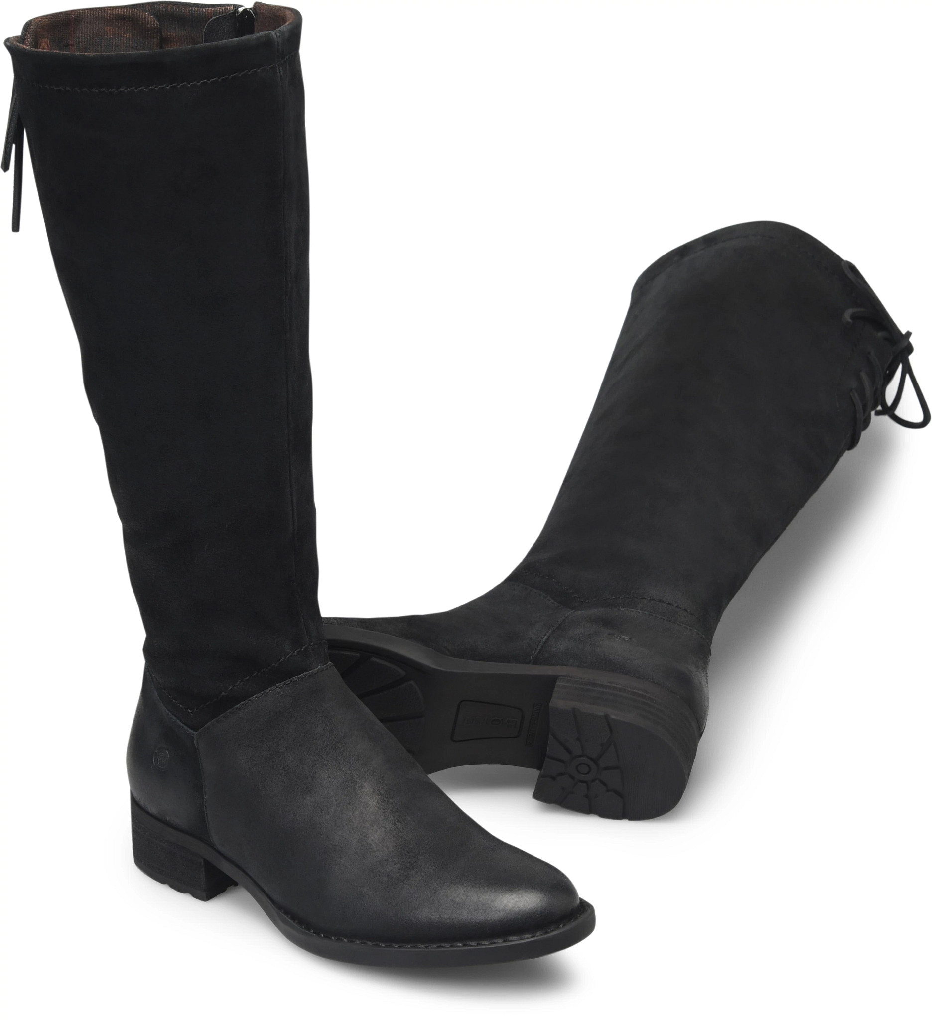 born black suede boots