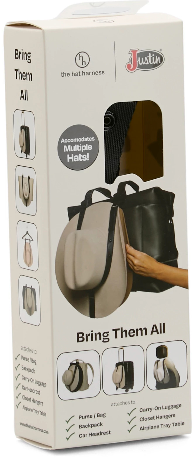 Hat Harness shown in Black (Black)