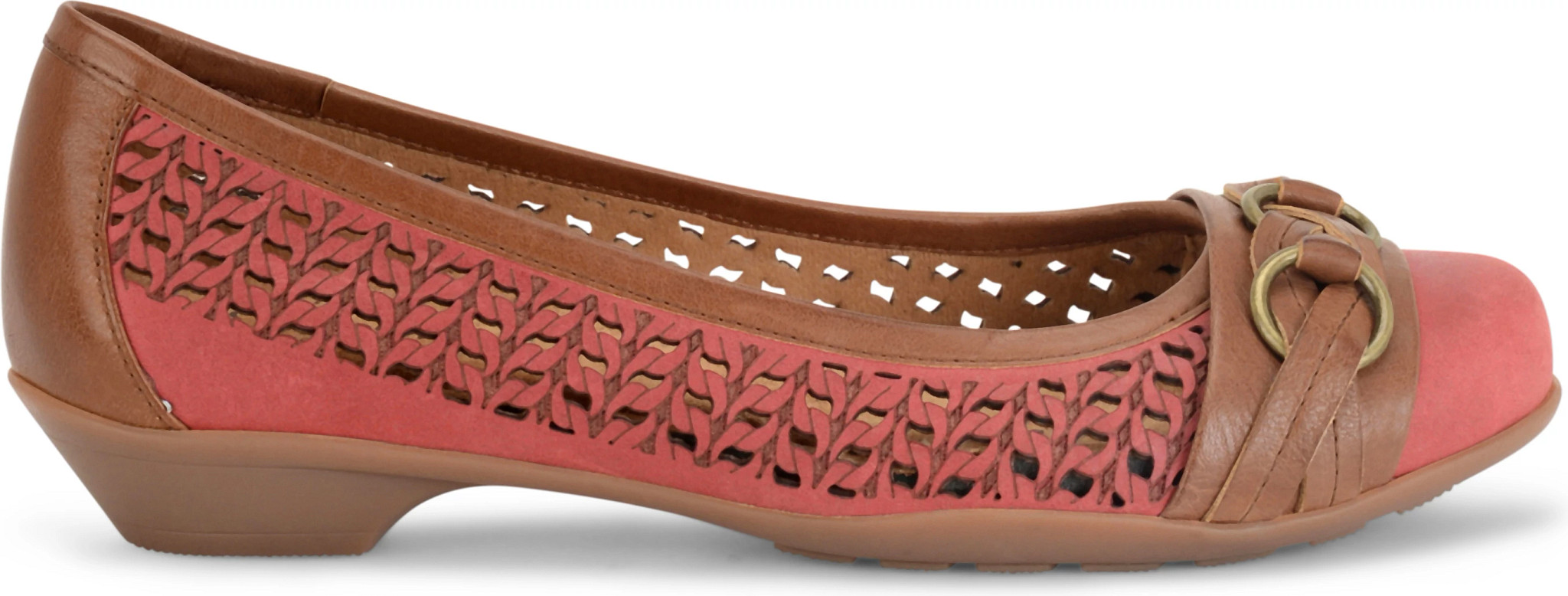 Women's Softspots Posie Perforated shown in Chili Red Teak (Red)