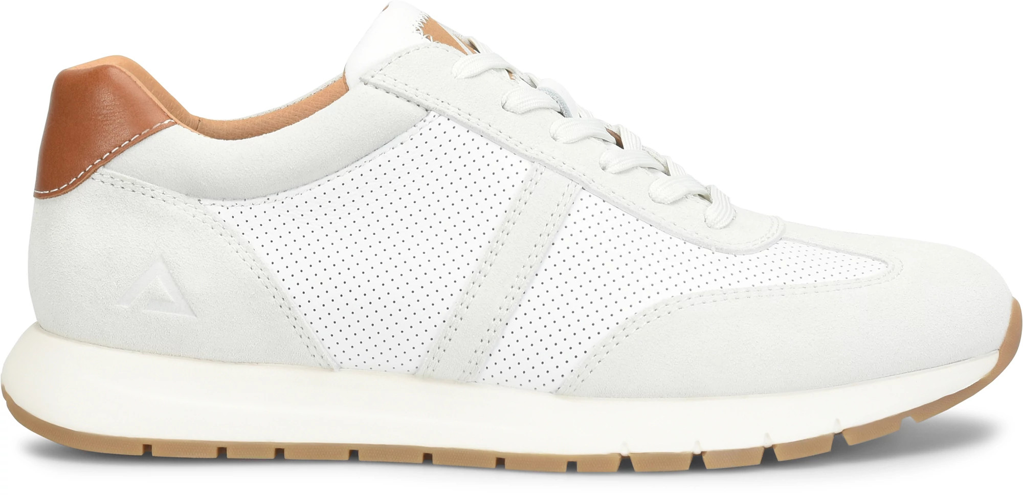 Hudson Leather Sneakers se muestra en la White/Luggage (Blanco)