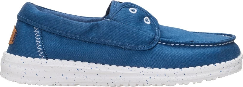 Women's Hey Dude Wendy Cru Stretch Canvas shown in Ensign Blue (Blue)
