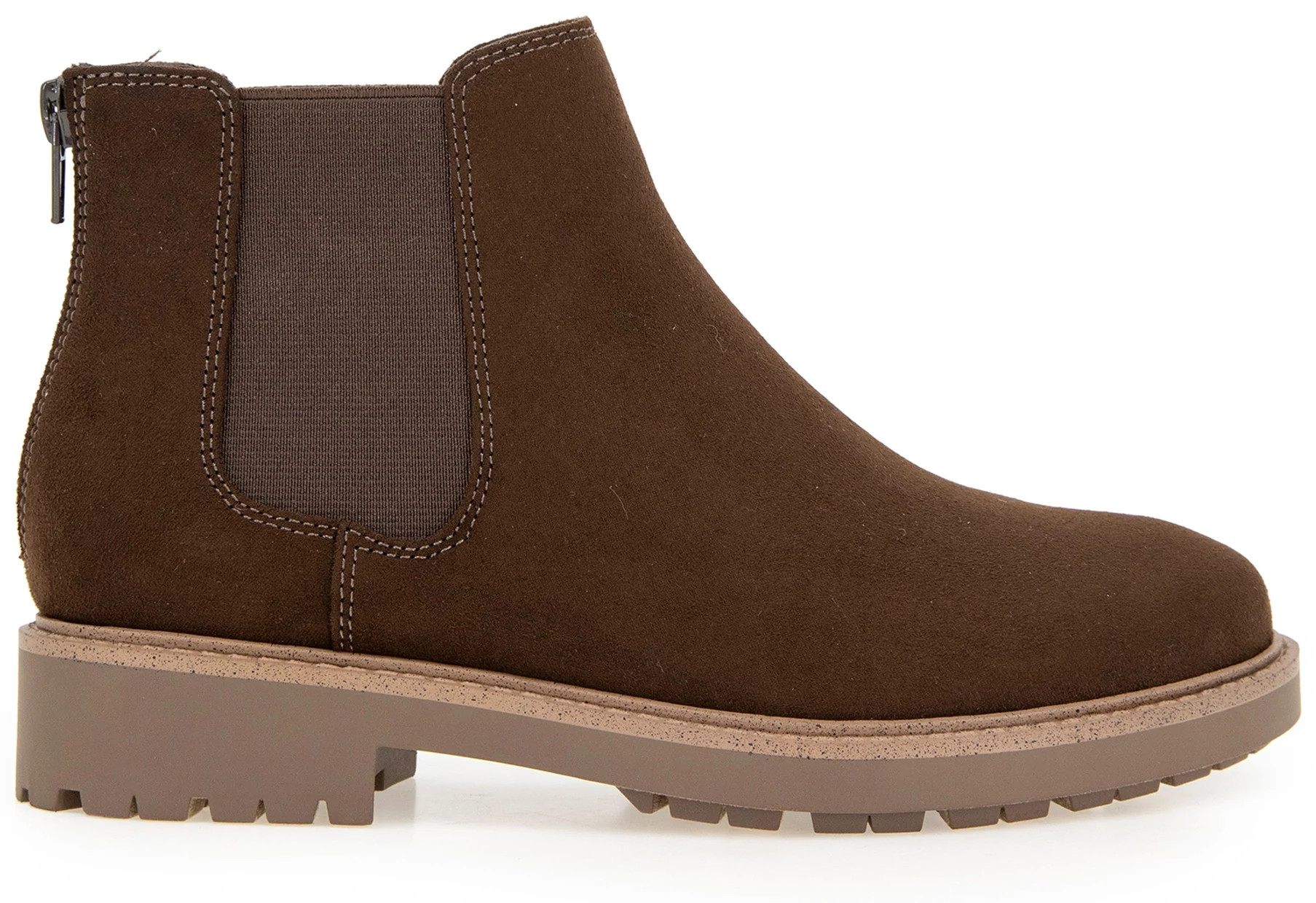 Women's Esprit Sam Back Zip Chelsea Boot shown in Brown (Brown)