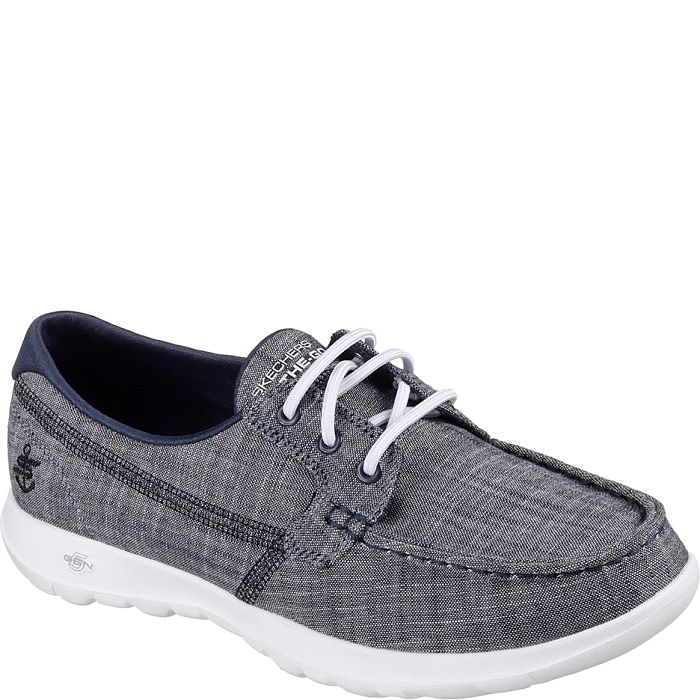 Athletic Shoes Skechers Boat Shoes Womens Navy Skechers Gowalk
