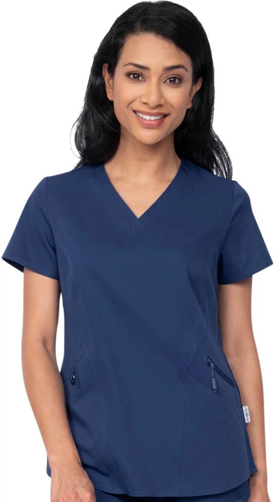 Women's Ava Therese Ava V Neck shown in Navy (Blue)
