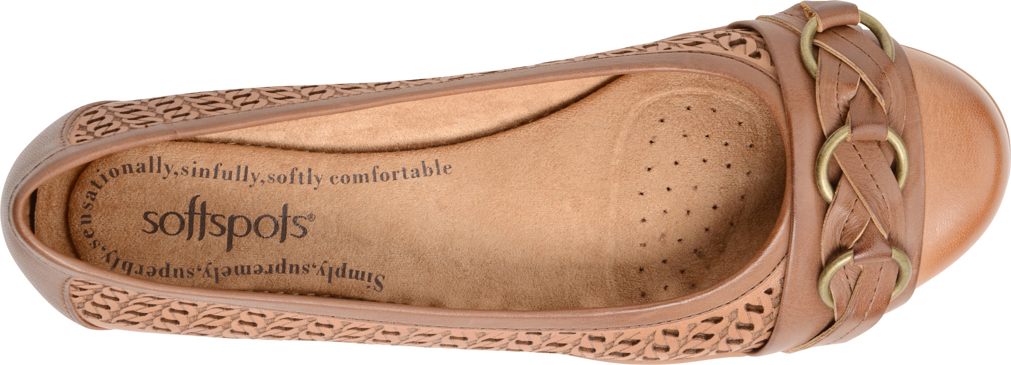 Leather Upper Softspots Posie Posie Perforated Comfortiva Shoes