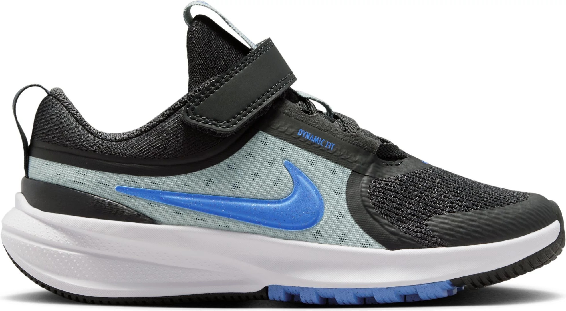 Boy's Nike Star Runner 5 shown in Anthracite/Blue Crystal (Grey)