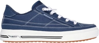 Women's Skechers Arch Fit Arcade Arcata shown in Navy/White (Blue)