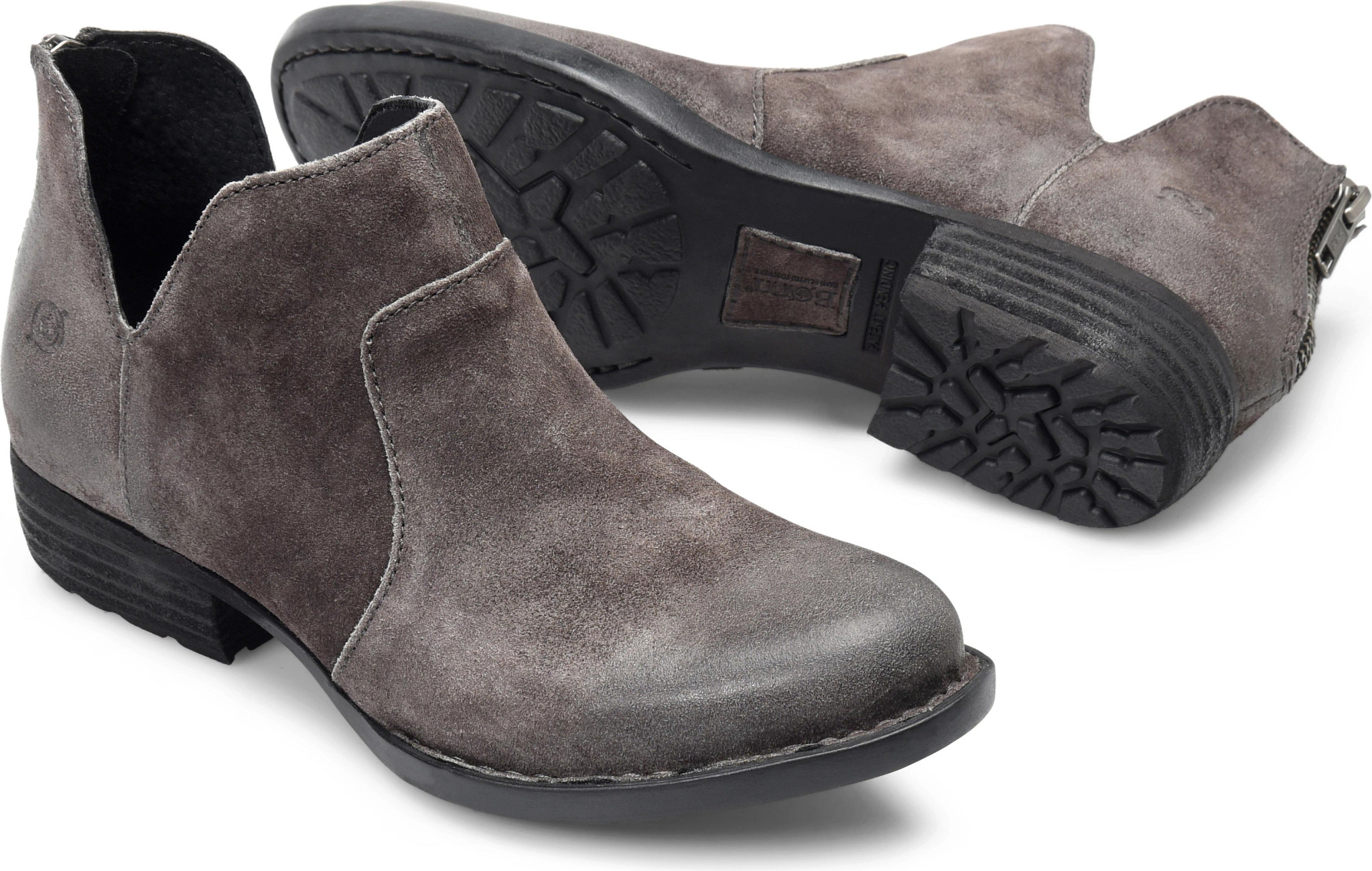 Born grey suede boots hotsell