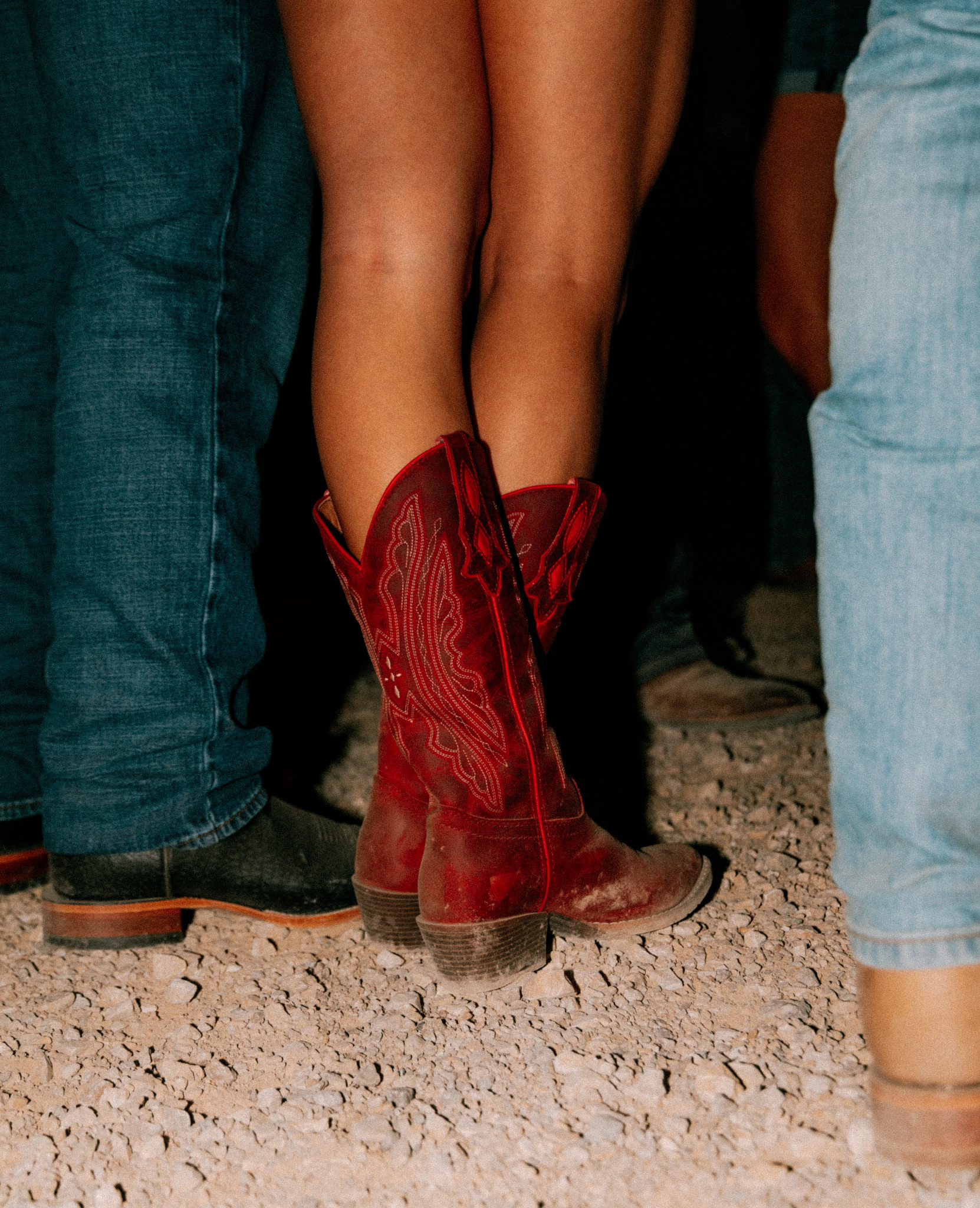 Renie 12" Western Boot shown on model 