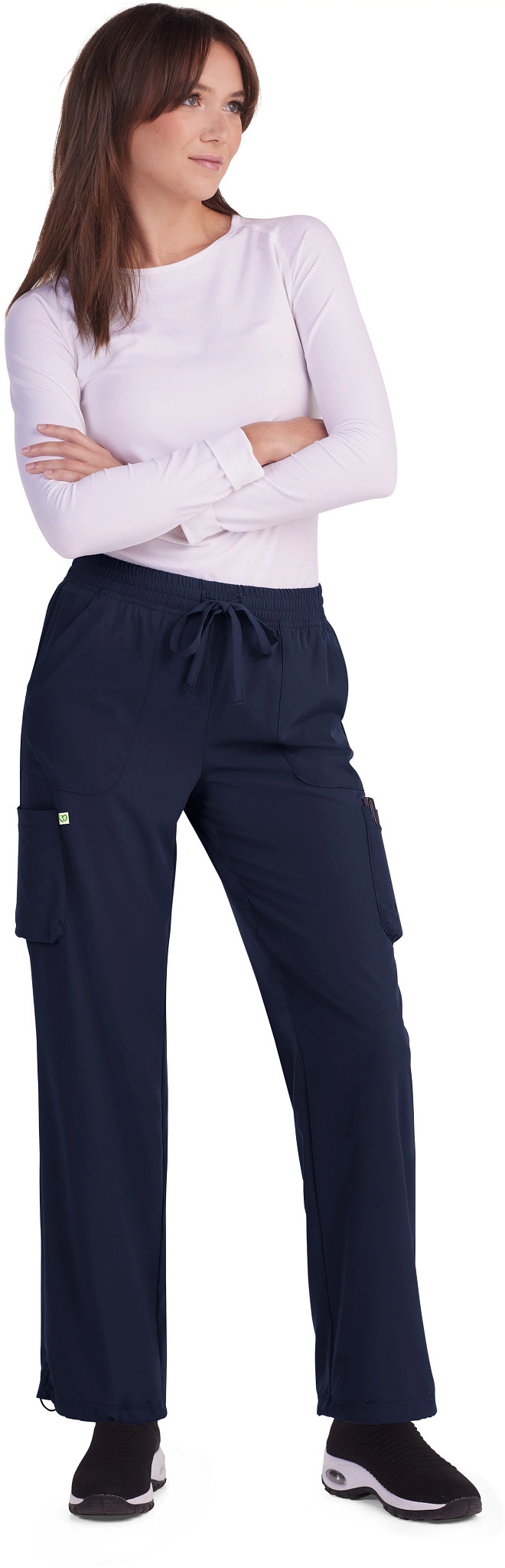 Women's Koi Planet Koi Dunia Cargo Pant shown in Navy (Blue)