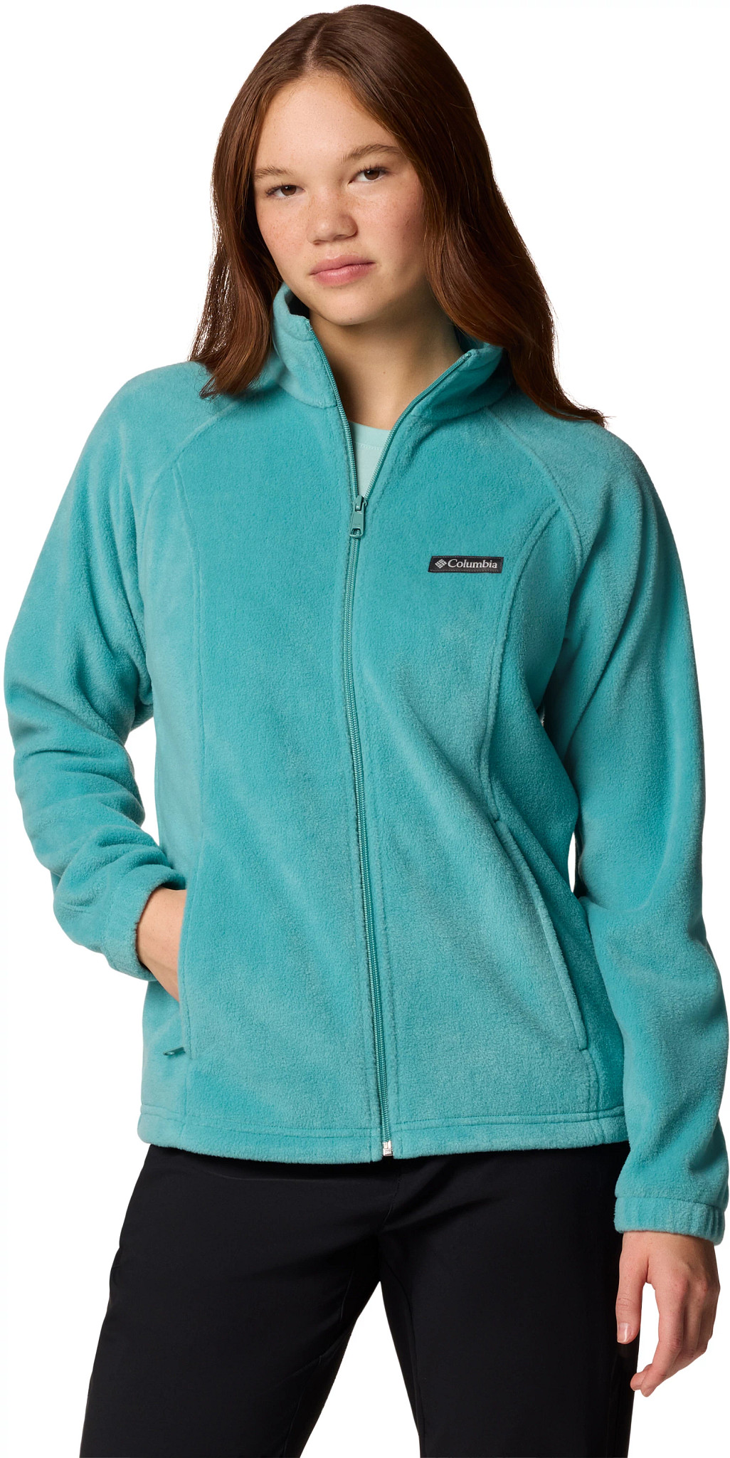 Columbia Benton Springs Full Zip Fleece shown in Teal (Teal)