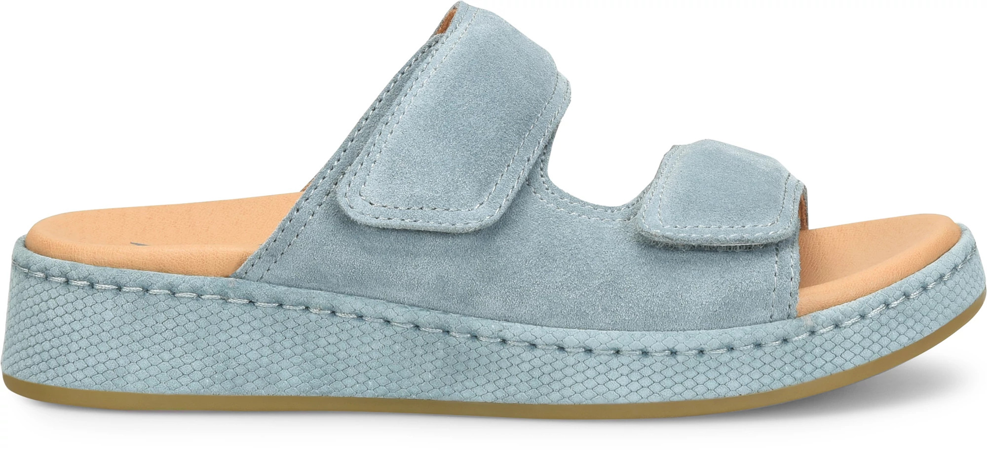 Women's Born Shoes Vivian shown in Light Blue Suede (Blue)