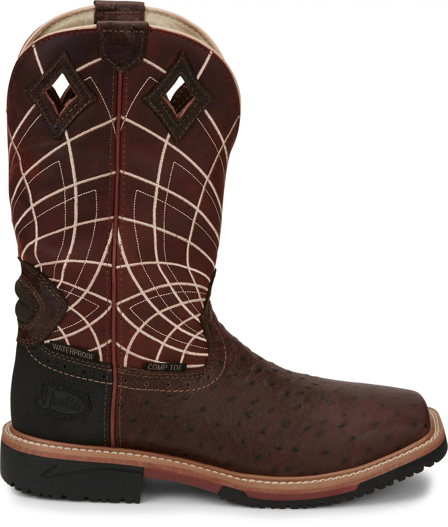 Derrickman 12" Waterproof Comp Toe Justin Boots