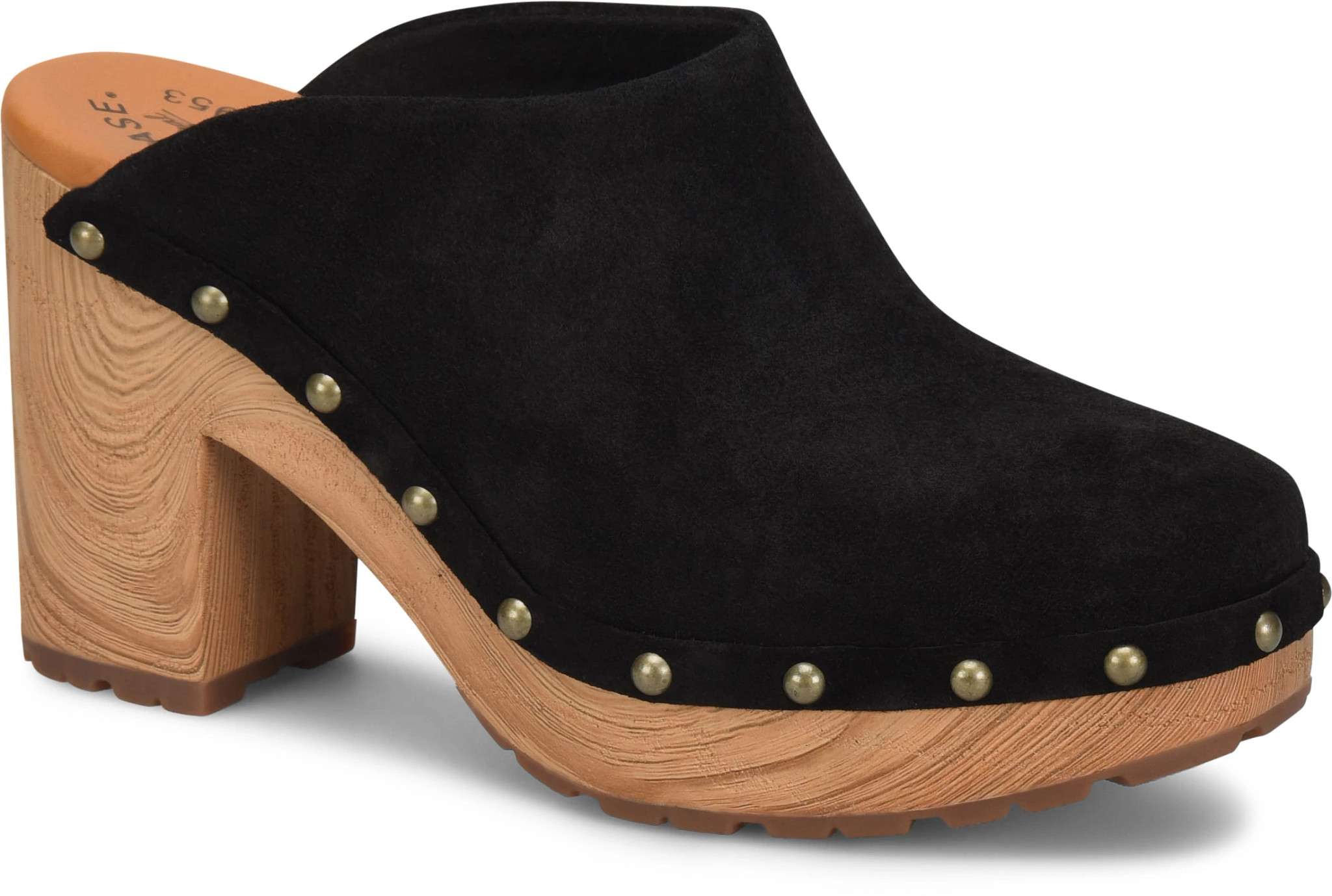 KorkEase Sudbury Clogs in Black Suede Mod and Retro Clothing