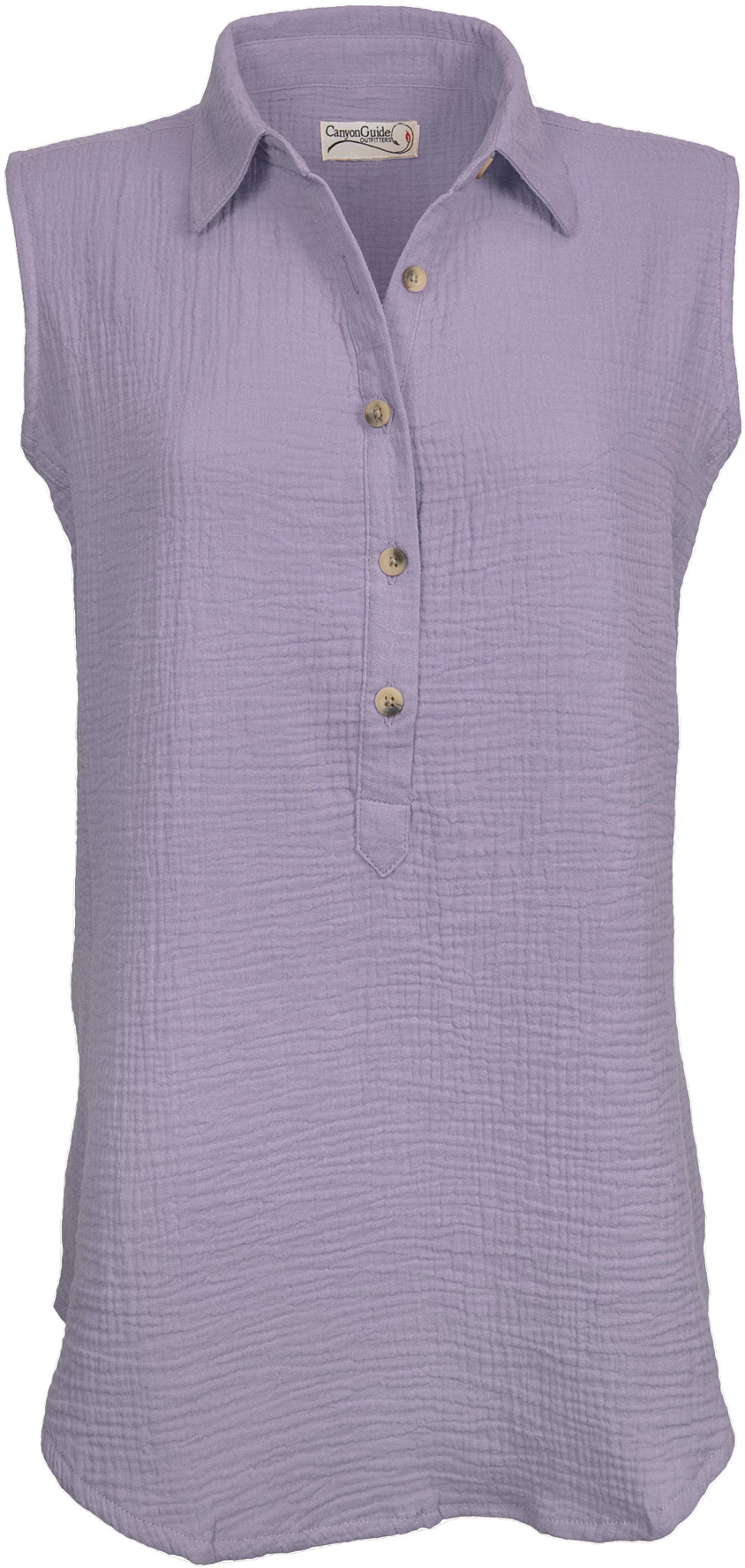 Women's Canyon Guide Regina Sleeveless Tunic shown in Lavender (Purple)