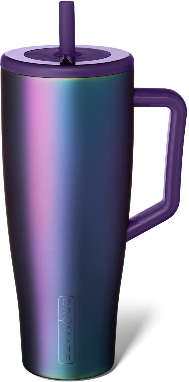 Unisex Brumate Era 40oz Straw Tumbler shown in Dark Aura (Purple)