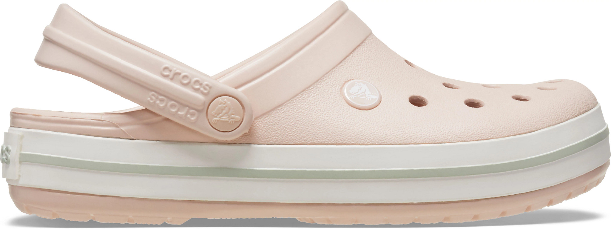 Women's Crocs Crocband Clog shown in Quartz (Pink)