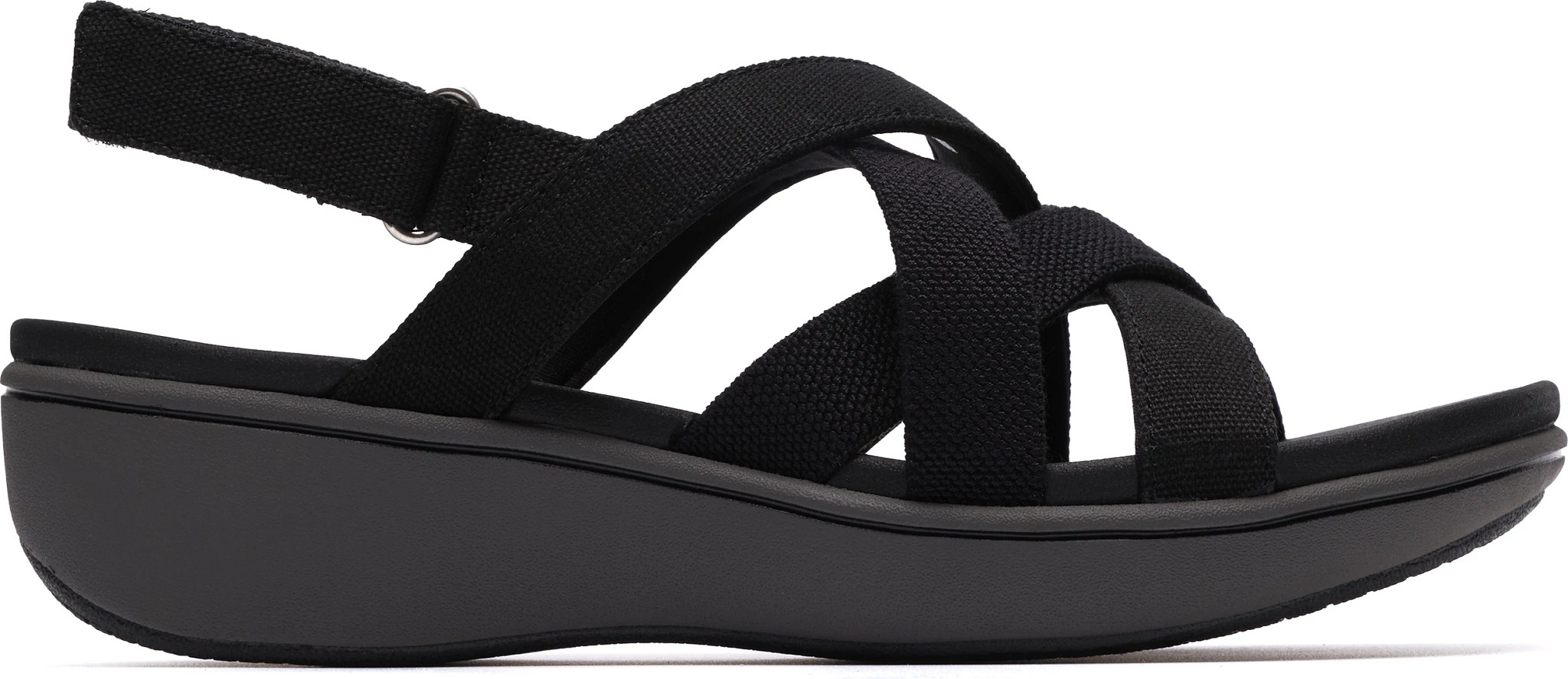 Women's Clarks Cloudsteppers Breezerae Ana shown in Black (Black)