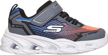 Toddler Boy's Skechers Vortex 3.0 shown in Black/Blue/Orange (Multicolor)