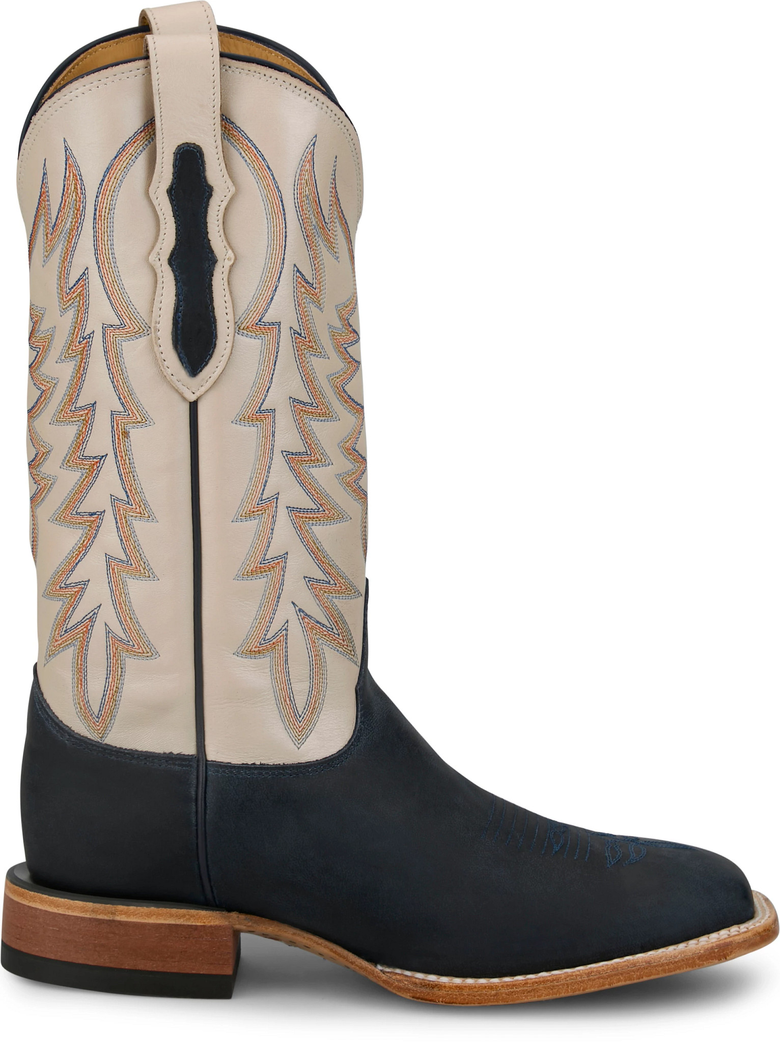 Men's Justin Boots Pocatello 13" Camel Boot shown in Blue (White)
