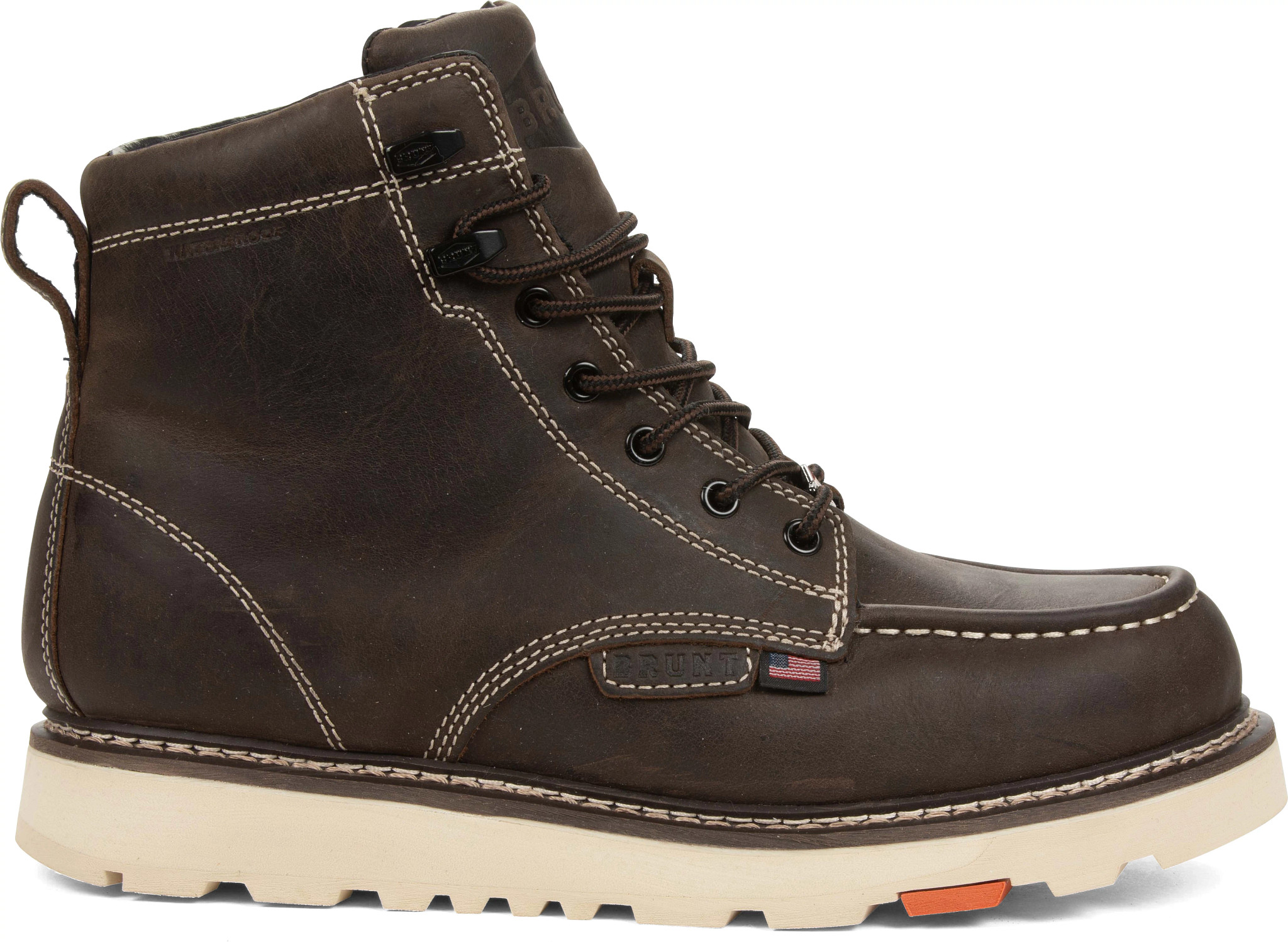 Men's Brunt Workwear Welted Usa 6 Inch Soft Toe Marin shown in Dark Brown (Brown)