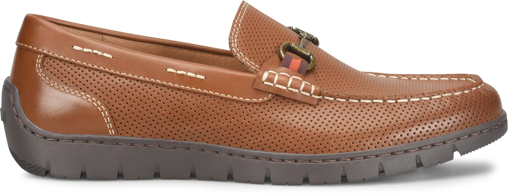 Monza Driving Moc Toe Loafers se muestra en la British Tan (Caf&eacute;)