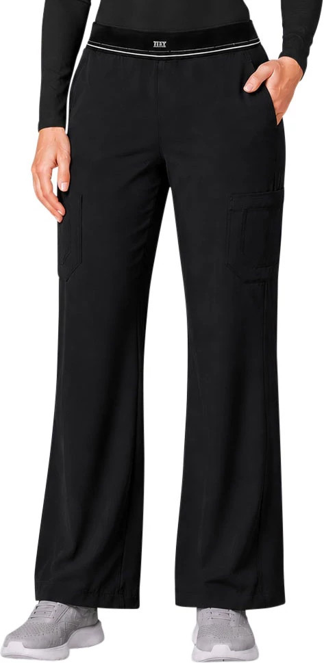 Women's Parkley Hip Flip Flare Pant shown in Black (Black)