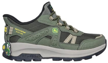 Boy's Skechers Slip-Ins John Deere Storm Blazer shown in Tractor Squad Green (Green)