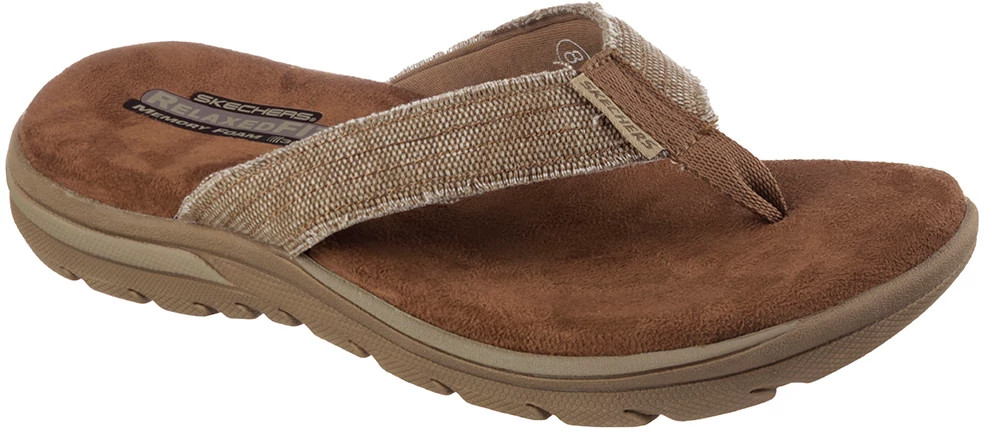 skechers sandals memory foam mens