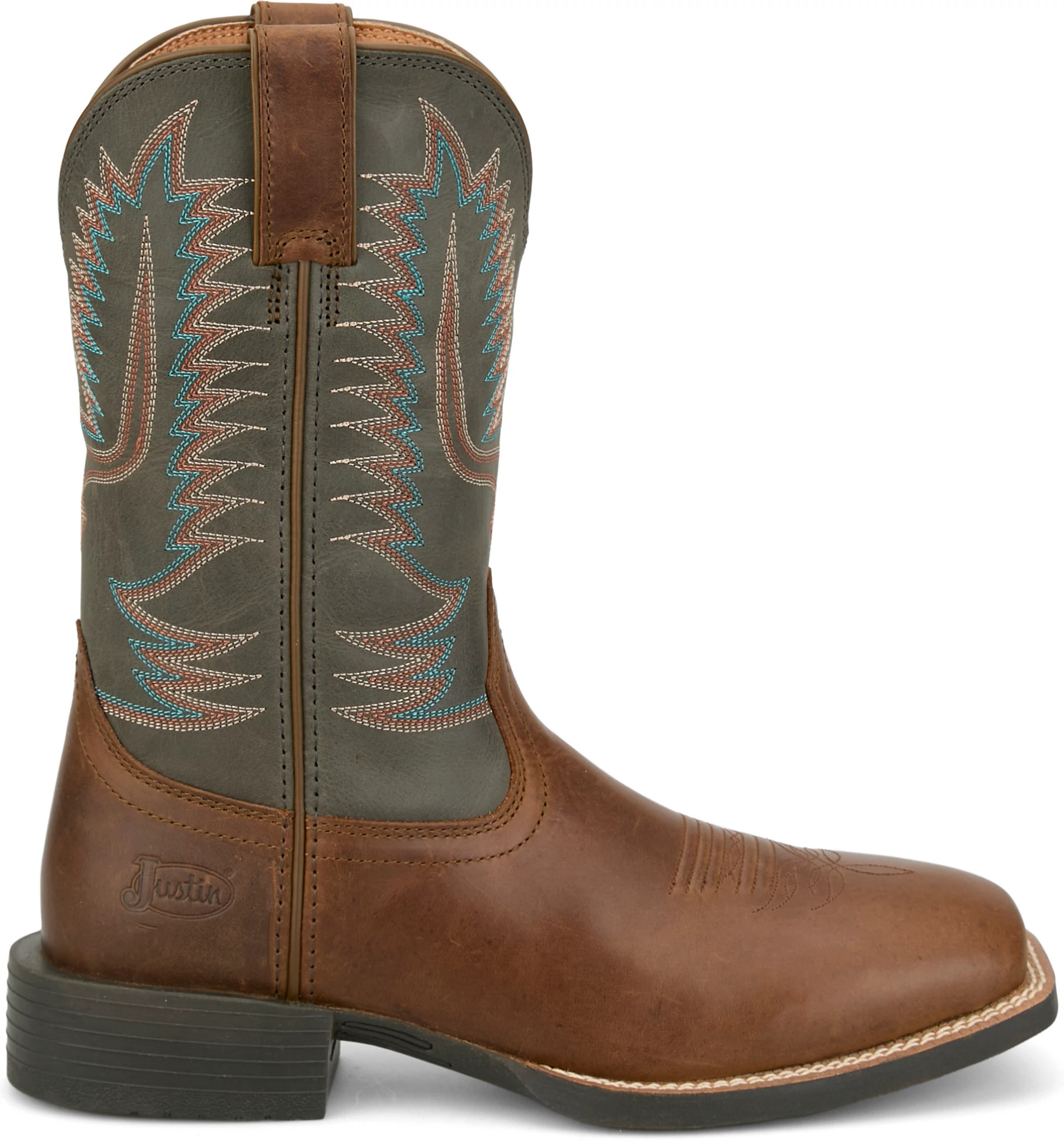 Men's Justin Boots Gage 11" Western shown in Brown (Brown)