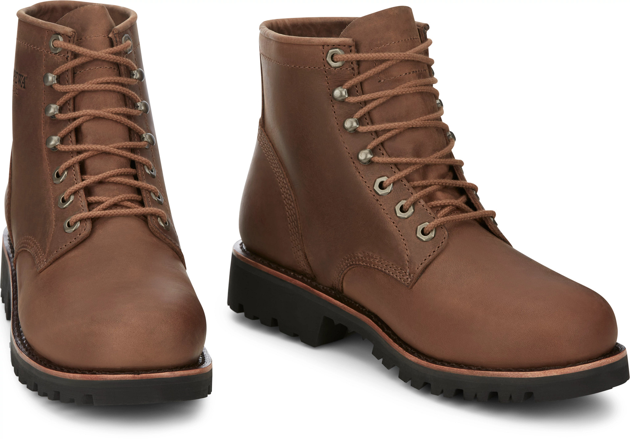 Brown shop chippewa boots