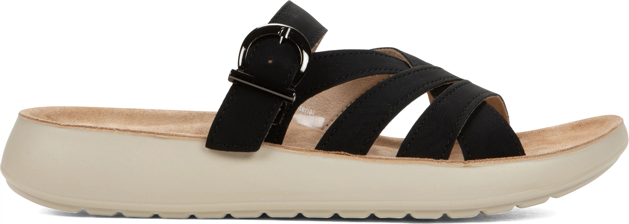 Women's Easy Street Clove Slide shown in Black (Black)