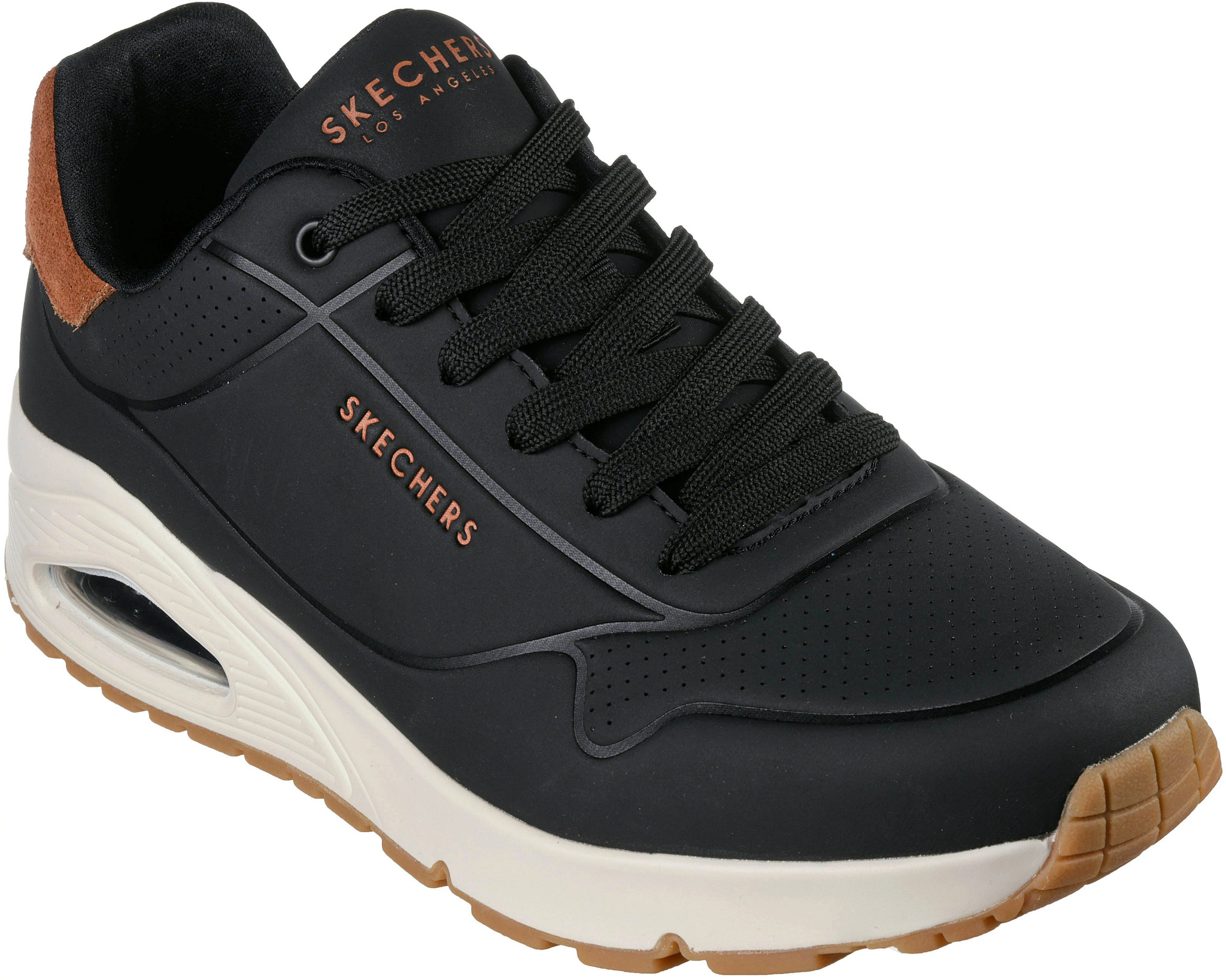 ●ONE BRILLIANT● OrsonOB432Black Orson-OB432-Black Men's Skechers Uno Suited On Air Runner | Super Shoes